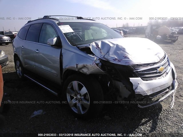 1GNKRLKD1DJ261600 - 2013 CHEVROLET TRAVERSE LTZ SILVER photo 6