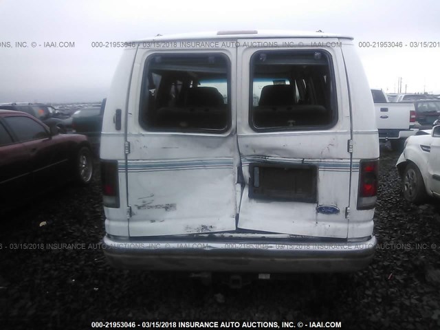 1FDEE14H6SHA69725 - 1995 FORD ECONOLINE E150 VAN WHITE photo 6