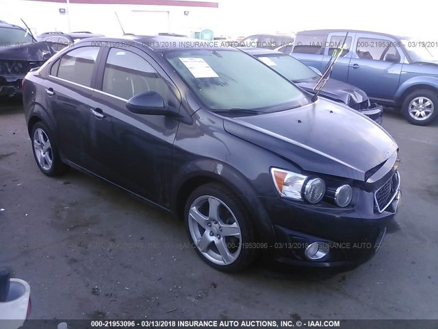 1G1JE5SB9F4104059 - 2015 CHEVROLET SONIC LTZ GRAY photo 1