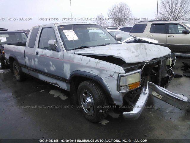 1B7GL23X8TS561596 - 1996 DODGE DAKOTA GRAY photo 1