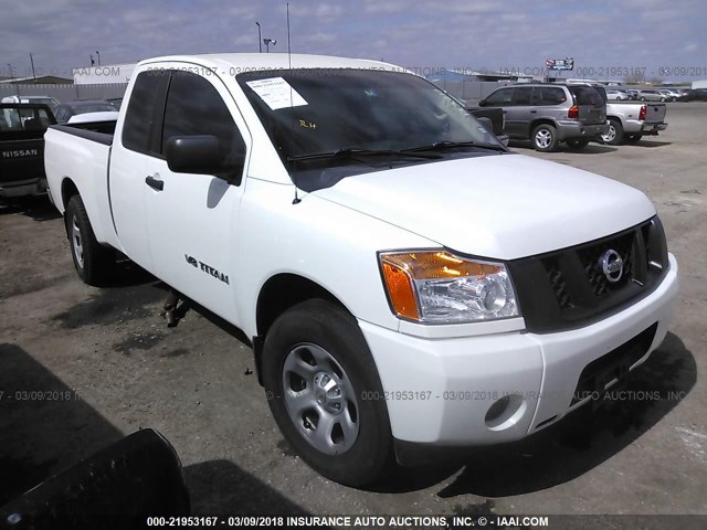 1N6BA0CH6EN503434 - 2014 NISSAN TITAN S/SV/PRO-4X WHITE photo 1