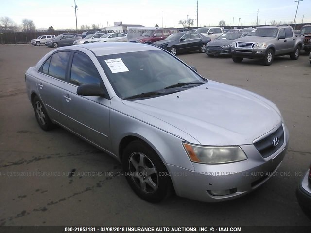 5NPEU46C66H068298 - 2006 HYUNDAI SONATA GLS/LX SILVER photo 1