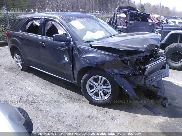 2GNALBEK7G6119724 - 2016 CHEVROLET EQUINOX LS GRAY photo 1