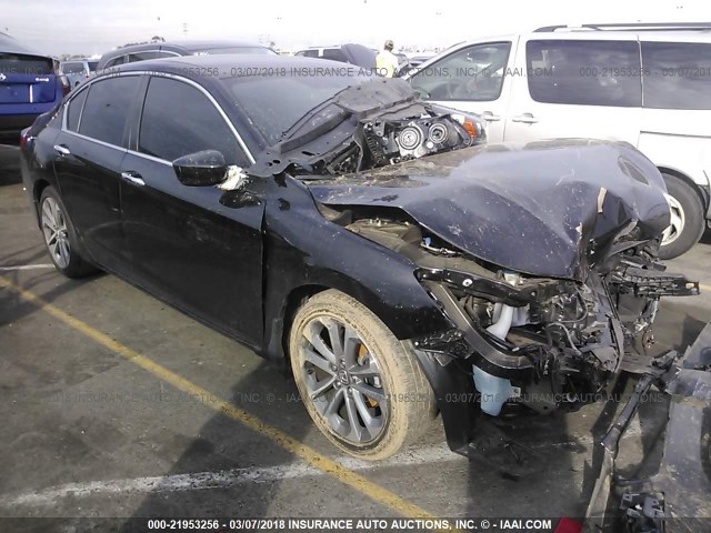 1HGCR2F51FA175086 - 2015 HONDA ACCORD SPORT 黑色 照片 1