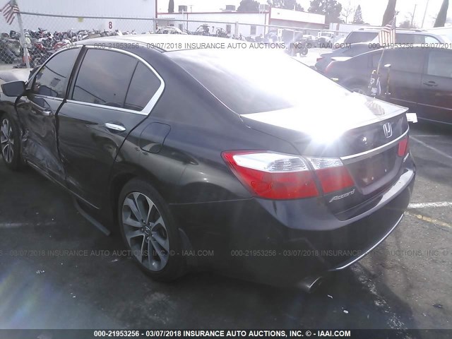 1HGCR2F51FA175086 - 2015 HONDA ACCORD SPORT 黑色 照片 3