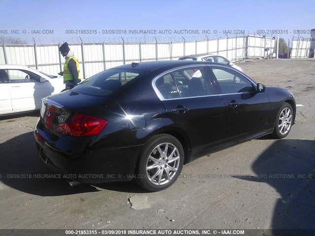 JNKCV61F49M362423 - 2009 INFINITI G37 BLACK photo 4