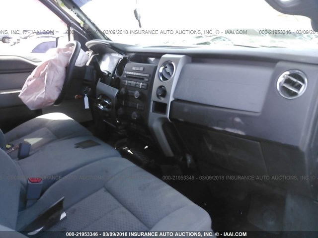 1FTFX1ETXCFB29704 - 2012 FORD F150 SUPER CAB GRAY photo 5