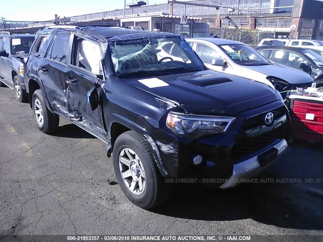 JTEBU5JR5G5306045 - 2016 TOYOTA 4RUNNER SR5 PREM/LTDL/TRAIL/TRD BLACK photo 1