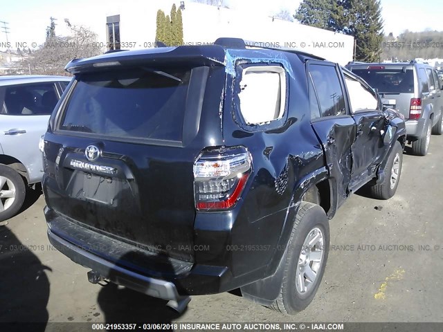 JTEBU5JR5G5306045 - 2016 TOYOTA 4RUNNER SR5 PREM/LTDL/TRAIL/TRD BLACK photo 4