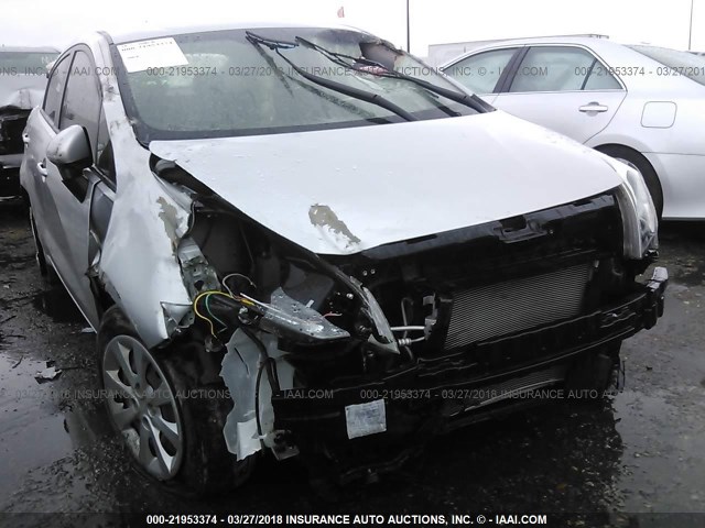 KNADM4A3XD6309884 - 2013 KIA RIO LX Արծաթագույն լուսանկար 6