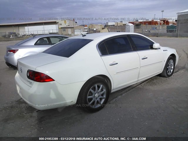 1G4HD57257U218414 - 2007 BUICK LUCERNE CXL WHITE photo 4