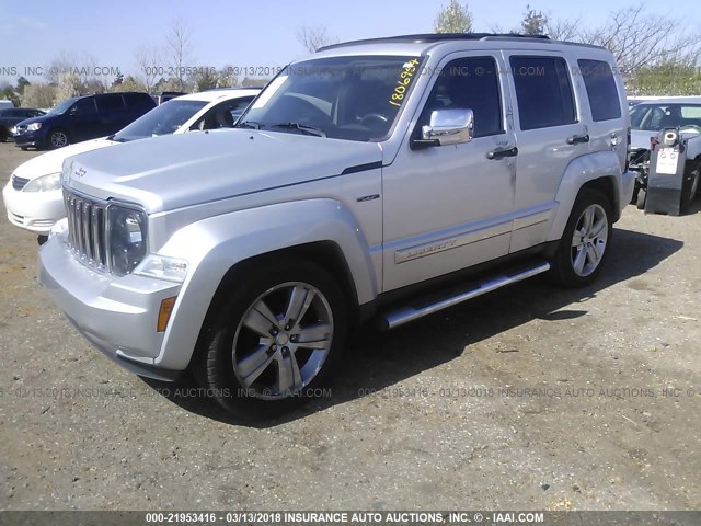 1J4PP2GK9BW586222 - 2011 JEEP LIBERTY SPORT 银色 照片 2