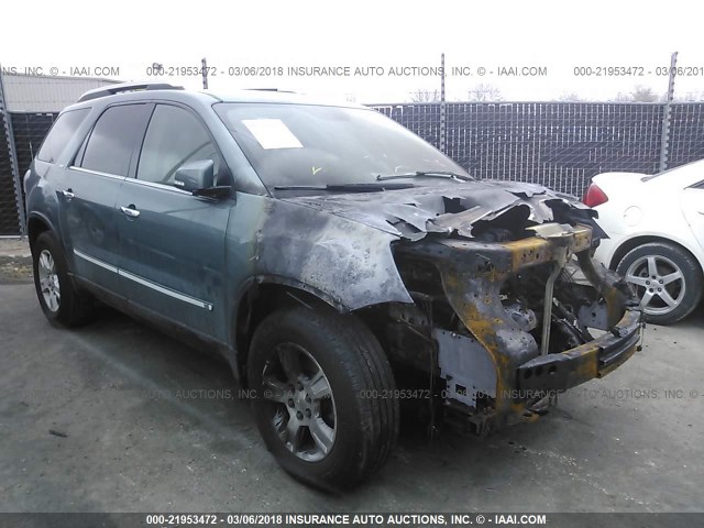 1GKER23D09J106434 - 2009 GMC ACADIA SLT-1 GREEN photo 1