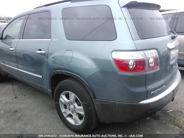 1GKER23D09J106434 - 2009 GMC ACADIA SLT-1 GREEN photo 3