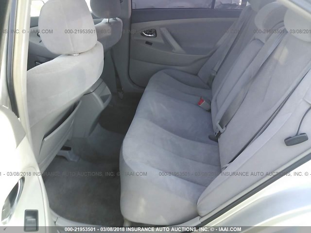 4T1BE46K88U213983 - 2008 TOYOTA CAMRY CE/LE/XLE/SE SILVER photo 8