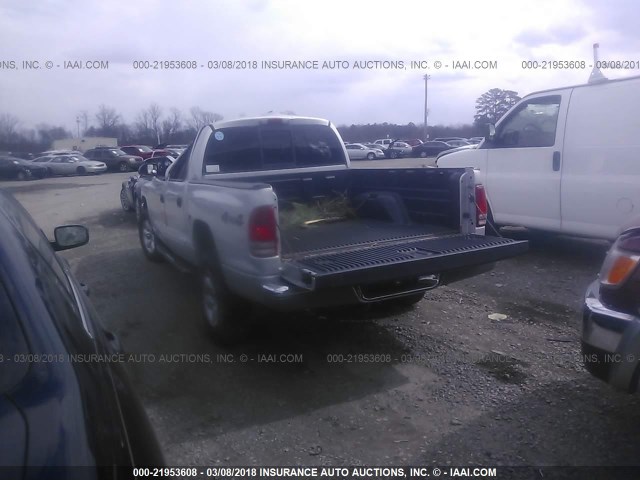 1D7HG48X13S368449 - 2003 DODGE DAKOTA QUAD SLT GRAY photo 3