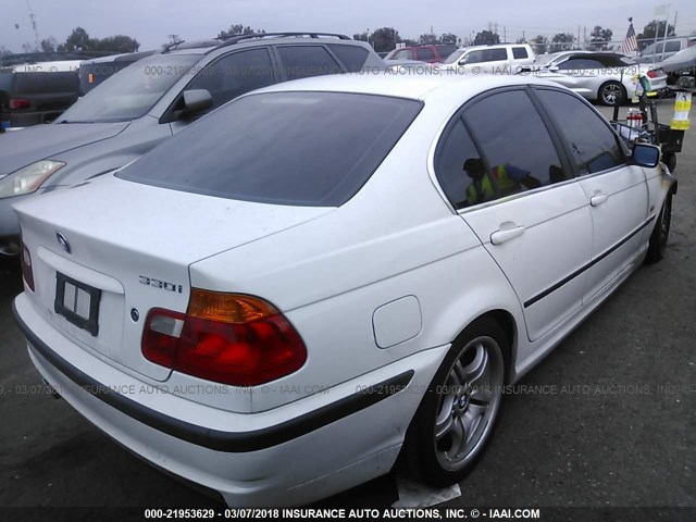 WBAAV534X1FJ65938 - 2001 BMW 330 I WHITE photo 4