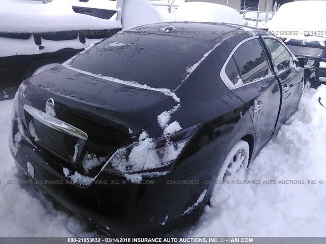 1N4AA5AP2EC493377 - 2014 NISSAN MAXIMA S/SV BLACK photo 4