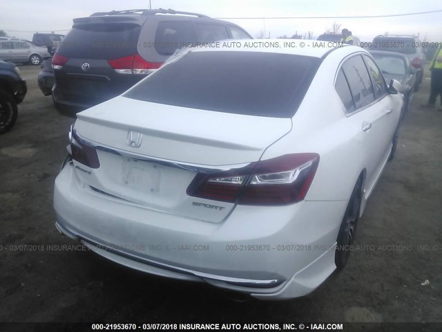 1HGCR2E53HA136181 - 2017 HONDA ACCORD SPORT 白色 照片 4