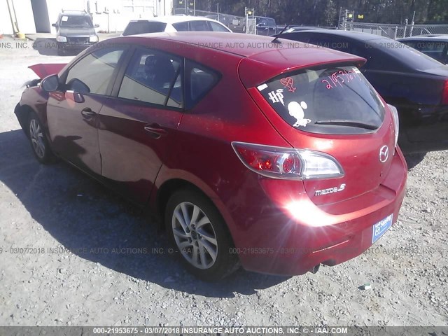 JM1BL1L78D1745755 - 2013 MAZDA 3 I RED photo 3