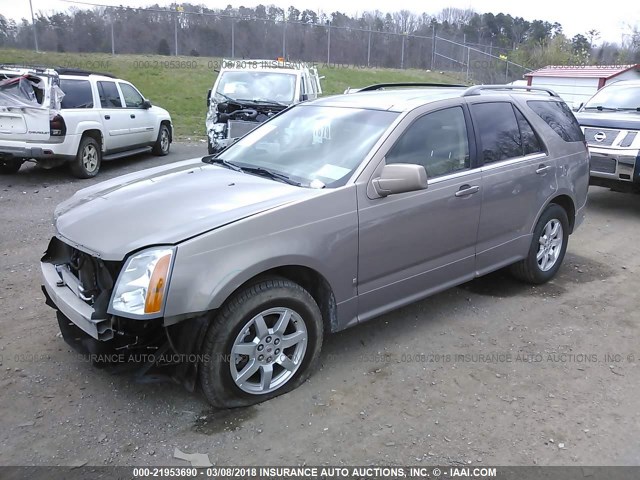 1GYEE637180103954 - 2008 CADILLAC SRX GRAY photo 2