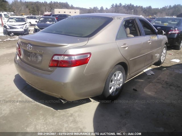 4T1BE46K47U062851 - 2007 TOYOTA CAMRY NEW GENERAT CE/LE/XLE/SE BROWN photo 4