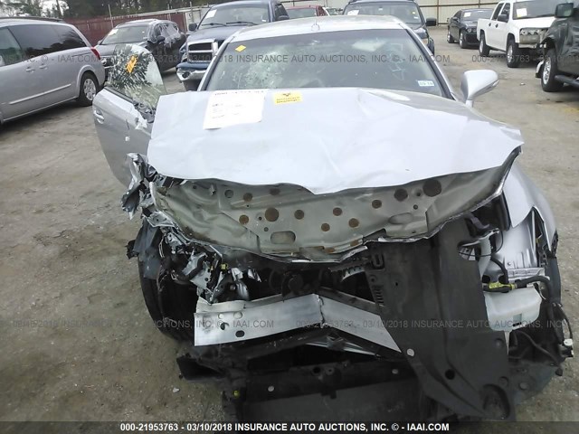 JTHFE2C29B2506887 - 2011 LEXUS IS 350 SILVER photo 6