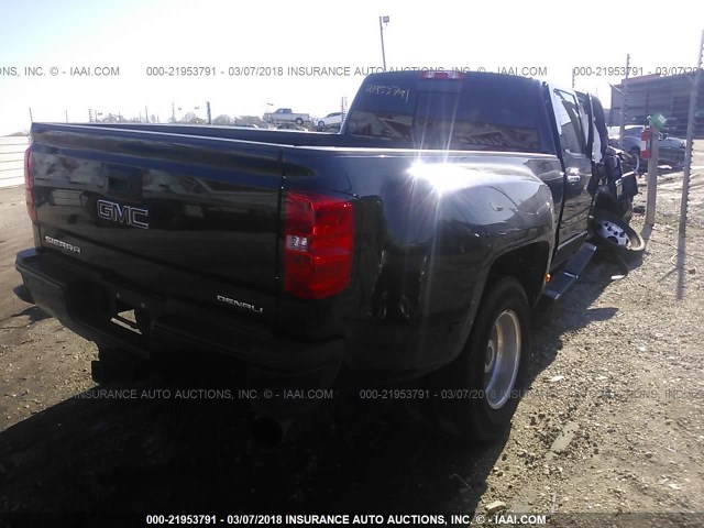 1GT42YEY7HF124316 - 2017 GMC SIERRA K3500 DENALI BLACK photo 4