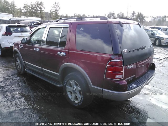 1FMDU74W73UB62438 - 2003 FORD EXPLORER EDDIE BAUER RED photo 3