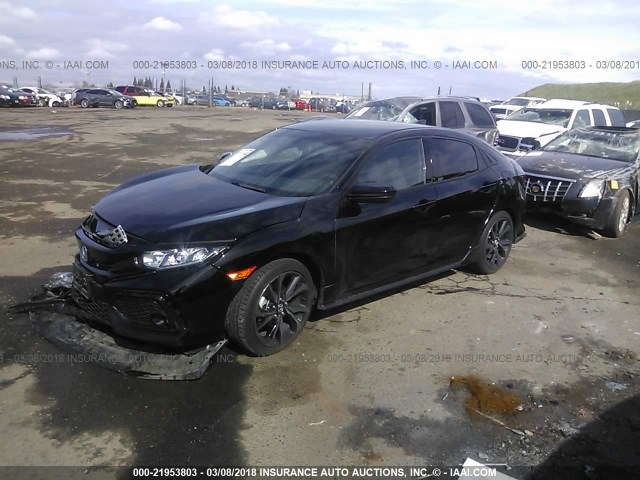 SHHFK7H45HU428405 - 2017 HONDA CIVIC SPORT BLACK photo 2