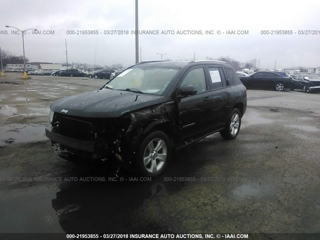 1C4NJCEAXCD652465 - 2012 JEEP COMPASS LATITUDE 黑色 照片 2