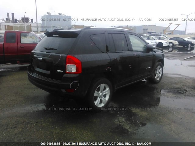 1C4NJCEAXCD652465 - 2012 JEEP COMPASS LATITUDE 黑色 照片 4