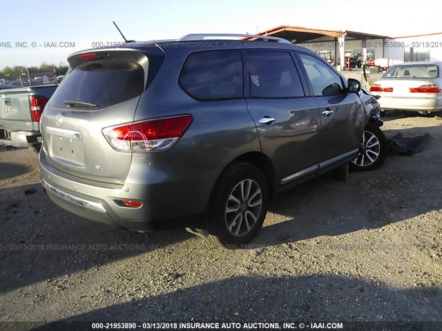 5N1AR2MN8FC683452 - 2015 NISSAN PATHFINDER S/SV/SL/PLATINUM 灰色 照片 4