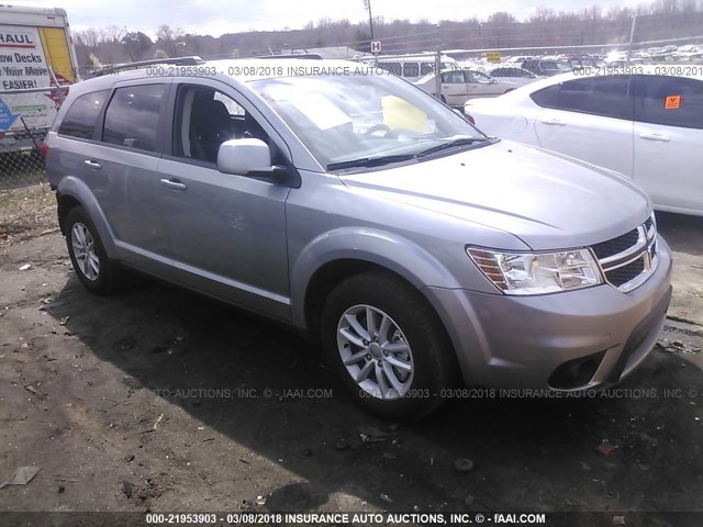 3C4PDCBB0HT695761 - 2017 DODGE JOURNEY SXT SILVER photo 1