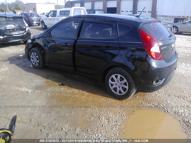 KMHCT5AE5CU000368 - 2012 HYUNDAI ACCENT GLS/GS BLACK photo 3