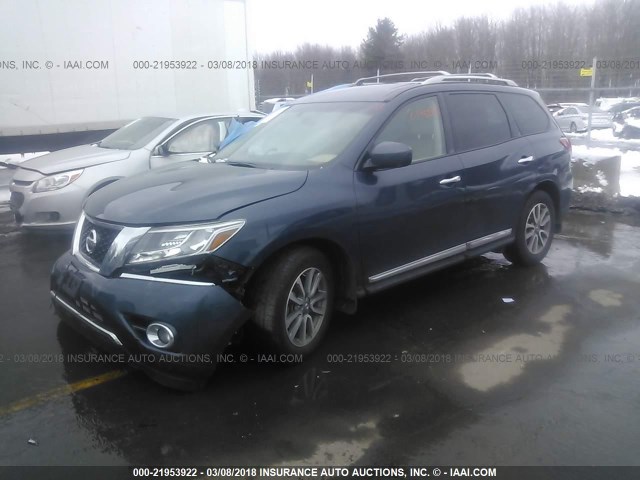 5N1AR2MMXGC669769 - 2016 NISSAN PATHFINDER S/SV/SL/PLATINUM 蓝色 照片 2