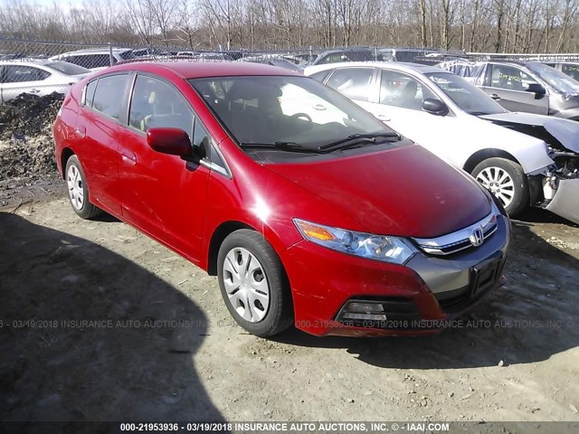 JHMZE2H30ES001078 - 2014 HONDA INSIGHT RED photo 1