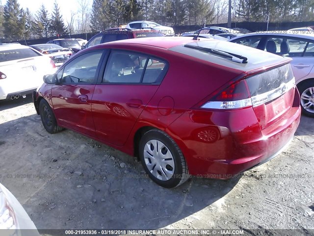 JHMZE2H30ES001078 - 2014 HONDA INSIGHT RED photo 3