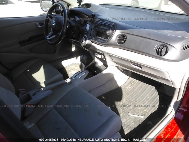 JHMZE2H30ES001078 - 2014 HONDA INSIGHT RED photo 5