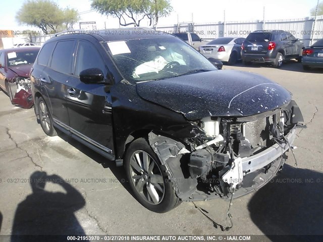 5N1AR2MN8DC628870 - 2013 NISSAN PATHFINDER S/SV/SL/PLATINUM 黑色 照片 1