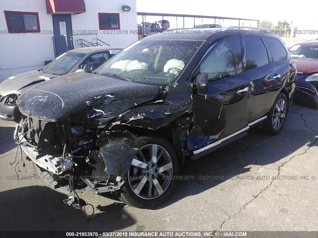 5N1AR2MN8DC628870 - 2013 NISSAN PATHFINDER S/SV/SL/PLATINUM 黑色 照片 2