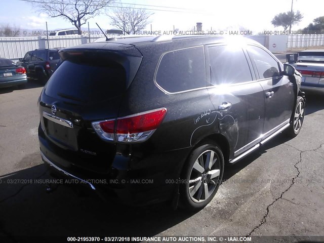 5N1AR2MN8DC628870 - 2013 NISSAN PATHFINDER S/SV/SL/PLATINUM BLACK photo 4