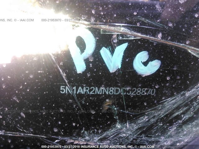 5N1AR2MN8DC628870 - 2013 NISSAN PATHFINDER S/SV/SL/PLATINUM 黑色 照片 9