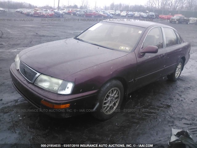 4T1GB11E9SU062108 - 1995 TOYOTA AVALON XLS BURGUNDY photo 2