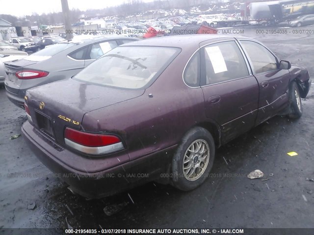 4T1GB11E9SU062108 - 1995 TOYOTA AVALON XLS BURGUNDY photo 4