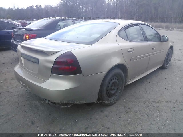 2G2WP542151192009 - 2005 PONTIAC GRAND PRIX GOLD photo 4