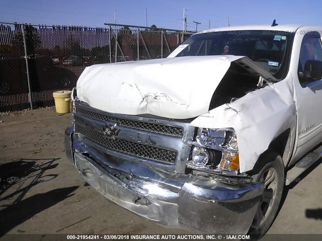 3GCPCREA3DG169684 - 2013 CHEVROLET SILVERADO C1500  LS WHITE photo 6