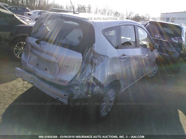 3N1CE2CP5GL381959 - 2016 NISSAN VERSA NOTE S/S PLUS/SV/SL/SR SILVER photo 4