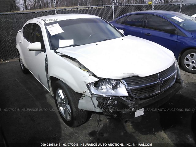 1B3CC5FBXAN183262 - 2010 DODGE AVENGER R/T WHITE photo 1