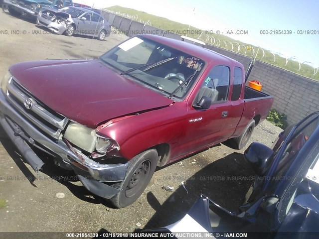 4TAVL52N3VZ330538 - 1997 TOYOTA TACOMA XTRACAB MAROON photo 2